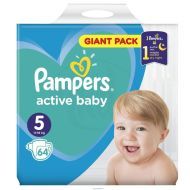 Pampers Active Baby Dry 5 64ks - cena, porovnanie