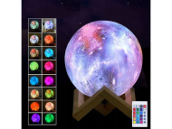 Lampička farebný Mesiac - 15 cm a až 16 farieb