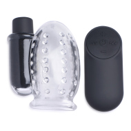 Trinity Vibes 28X Rechargeable Penis Head Teaser with Remote Control - cena, porovnanie