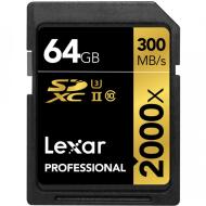 Lexar SDXC Professional 2000x UHS-II U3 64GB - cena, porovnanie