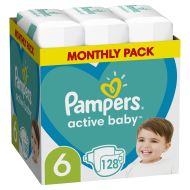 Pampers Active Baby 6 13-18kg 128ks - cena, porovnanie