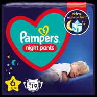 Pampers Night Pants 6 15kg+ 19ks - cena, porovnanie