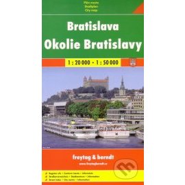 Bratislava 1:20 000, okolie Bratislavy 1:50 000