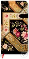 Paperblanks - Filigree Floral Ebony - SLIM - linajkový - cena, porovnanie