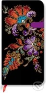 Paperblanks - Flor de Pasión Ebony - SLIM - linajkový - cena, porovnanie