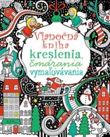 Vianočná kniha kreslenia, čmárania a vymaľovávania