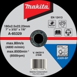 Makita Na železo 180mm/22,23mm 2,5mm