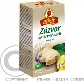 Agrokarpaty Elixir Zázvor na krvný obeh 20x1.5g