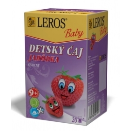 Leros Baby Detský čaj Jahôdka 20x2g