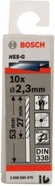 Bosch Vrták do kovu HSS-G 135° DIN 338 pr.2.3mm 10ks 2608585476