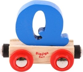 Bigjigs Rail Vagónik - Písmeno Q