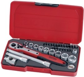 Tengtools Sada 3/8 račňa s príslušenstvom 8-19mm