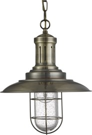 Searchlight Caged Fishermans Pendant 5401AB