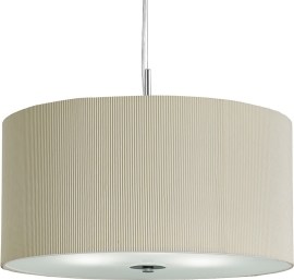 Searchlight Drum Pleat Pendants 2356-60CR