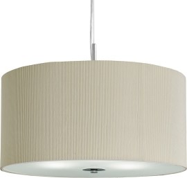 Searchlight Drum Pleat Pendants 2353-40CR