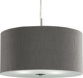 Searchlight Drum Pleat Pendants 2356-60SI