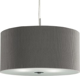 Searchlight Drum Pleat Pendants 2353-40SI