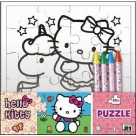 Omalovánkové puzzle Hello Kitty