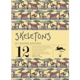 Skeletons gift wrap