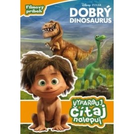 Dobrý dinosaurus - vyfarbuj, čítaj, nalepuj