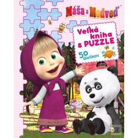Máša a medveď - Veľká kniha s puzzle 50 dielikov