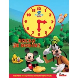 Mickeyho klub - Koľko je hodín?-kniha s hodinami