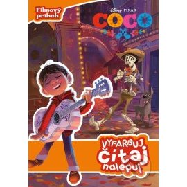 Coco - Vyfarbuj, čítaj, nalepuj