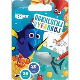 Obkresľuj a vyfarbuj Hľadá sa Dory