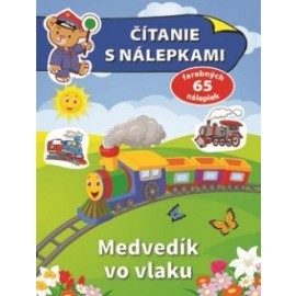 Čítanie s nálepkami - Medvedík vo vlaku