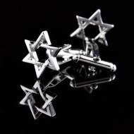 Manžetové gombíky židovská hviezda 0242 - cena, porovnanie