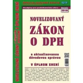 Novelizovaný zákon o DPH 2/2018