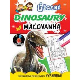 Maľovanka so 6 hračkami - Úžasné dinosaury