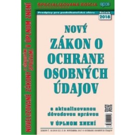 Nový zákon o ochrane osobných údajov 7 2018