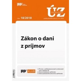 UZZ 18/2018 Zákon o dani z príjmov