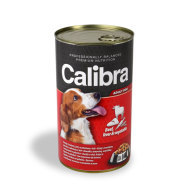 Calibra Dog konzerva hovädzie + pečeň + zelenina v želé 1240g - cena, porovnanie