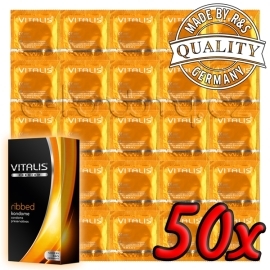 Vitalis Premium Ribbed 50ks