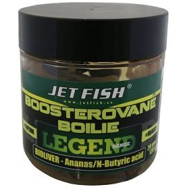 Jet Fish Boosterizované boilies Legend, Bioliver + Ananás/N-Butric Acid 20mm 120g