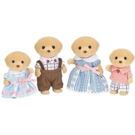 Sylvanian Families Rodina žltí labradori