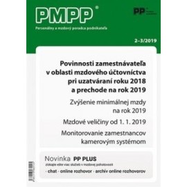 PMPP 2-3/2019 Povinnosti zamestnávateľa v oblasti mzdového účtovníctva pri uzatváraní roku 2018 a pr