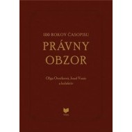 100 rokov časopisu Právny obzor 1917-2017 - cena, porovnanie