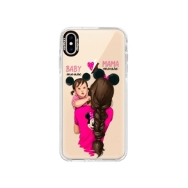 iSaprio Bumper Mama Mouse Brunette and Girl Apple iPhone XS Max