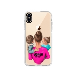 iSaprio Bumper Super Mama Boy and Girl Apple iPhone XS Max