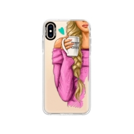 iSaprio Bumper My Coffe and Blond Girl Apple iPhone XS Max