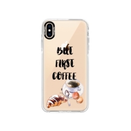 iSaprio Bumper First Coffee Apple iPhone XS Max