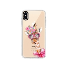 iSaprio Bumper Lady Giraffe Apple iPhone XS Max