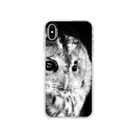 iSaprio Bumper BW Owl Apple iPhone XS Max