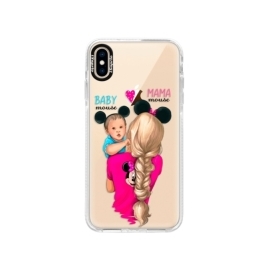 iSaprio Bumper Mama Mouse Blonde and Boy Apple iPhone XS Max