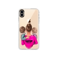 iSaprio Bumper Super Mama Two Boys Apple iPhone XS Max - cena, porovnanie