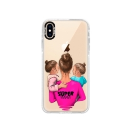 iSaprio Bumper Super Mama Two Girls Apple iPhone XS Max