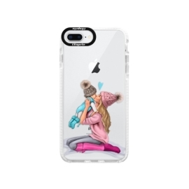 iSaprio Bumper Kissing Mom Blond and Boy Apple iPhone 8 Plus